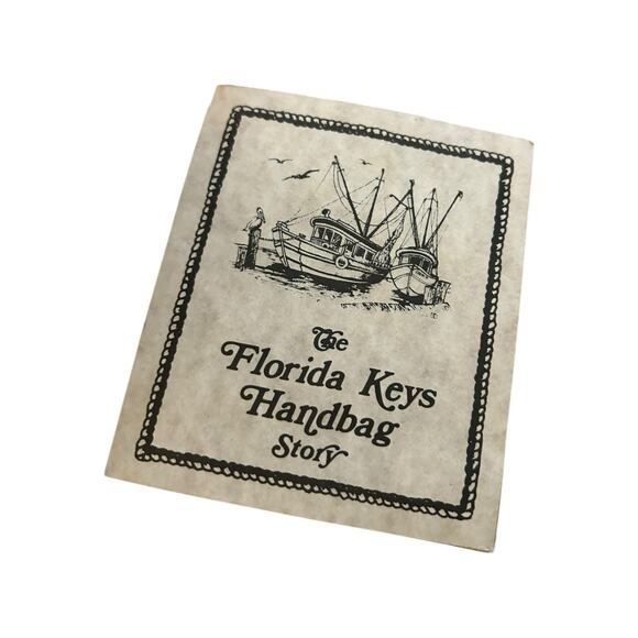 The Original Florida Keys Painted Leather Handbag Boat Harbour NWT - Picture 5 of 13